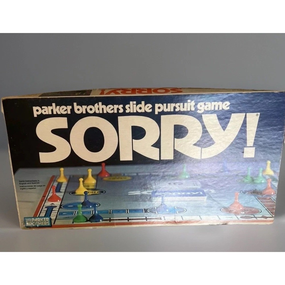 1972 Vintage Sorry Board Game Parker Brothers Complete